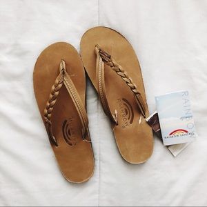 Rainbow Braided Sandals